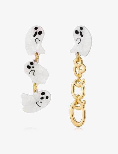 Halloween Acrylic Ghost Drop Dangle Earrings