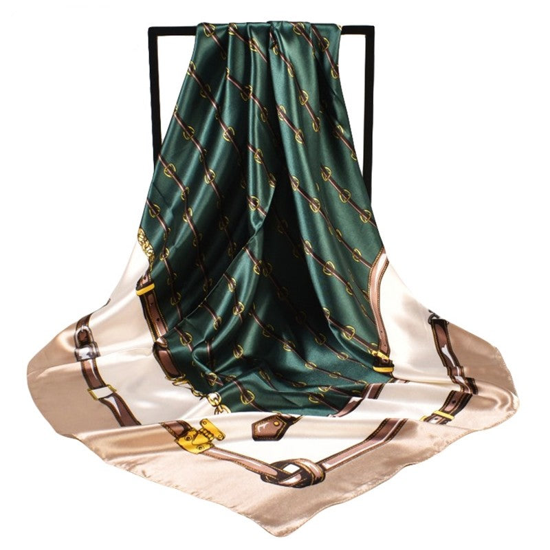 Fashion Retro Geometric Pattern Square Scarf