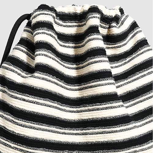Striped Color Block Drawstring Backpack