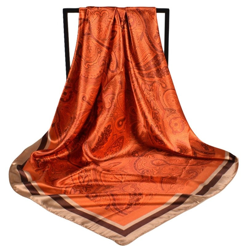 Retro Fashion Geometric Pattern Square Scarf