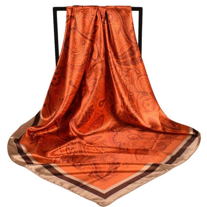 Retro Fashion Geometric Pattern Square Scarf