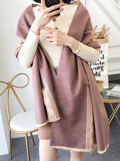 Stylish Split-Joint Warm Shawl&Scarf