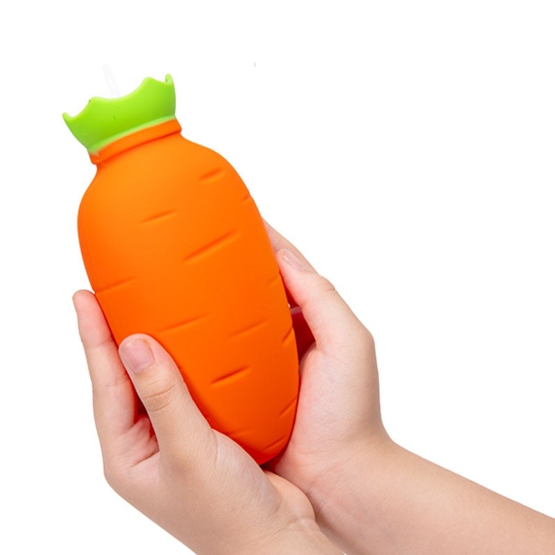 Portable Carrot Style Explosion-Proof Silicone Hot Water Bag