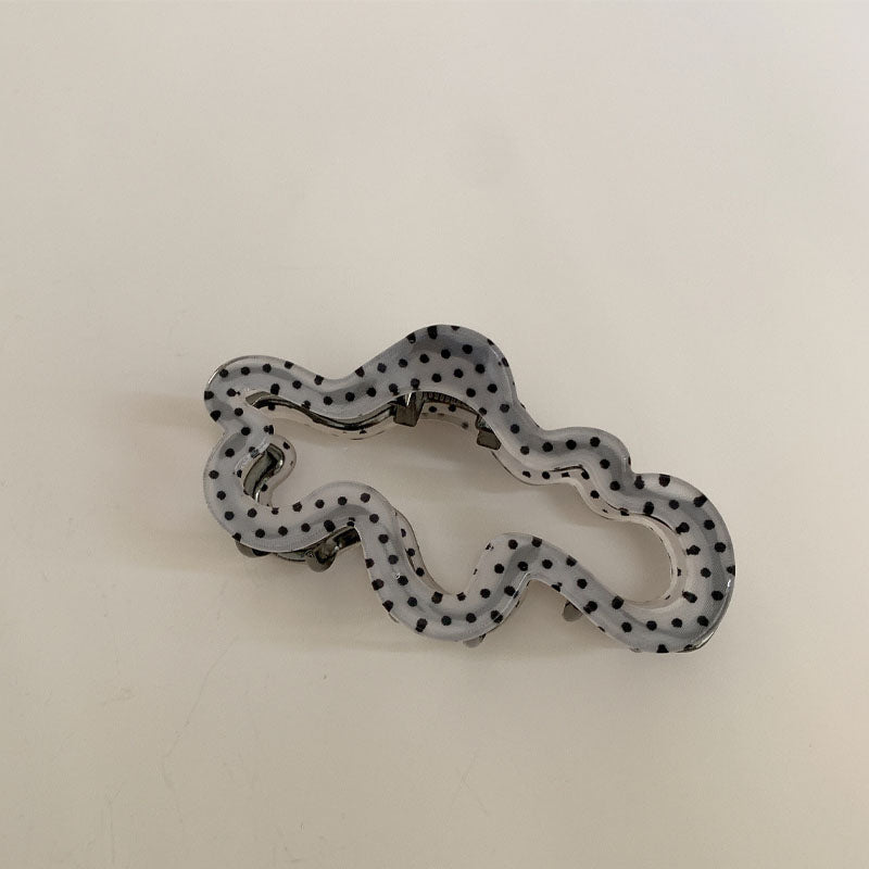 Color Block Polka Dots Hair Claw Clips