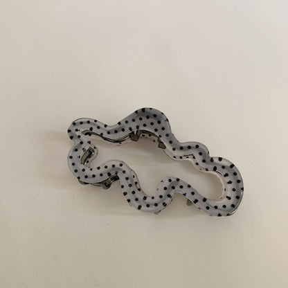 Color Block Polka Dots Hair Claw Clips