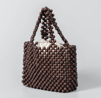 Simple Wooden Bead Commuter Bag