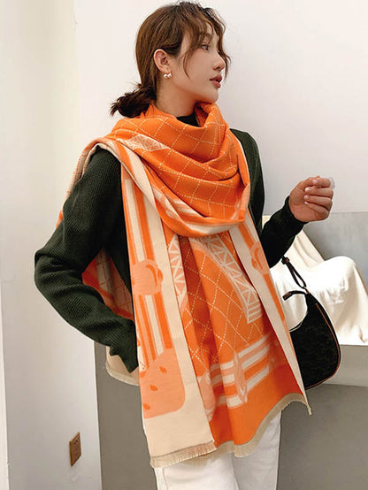 Original Warm Print Shawl&Scarf