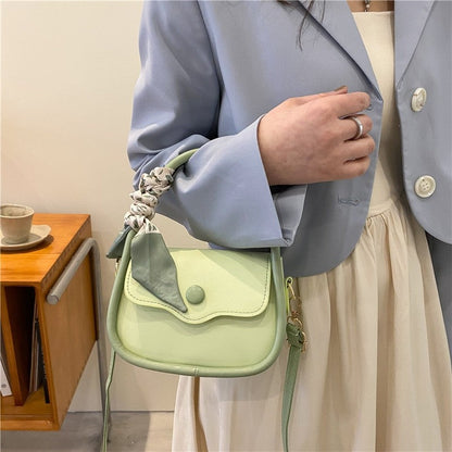 Solid Color Retro Mini Square Bag