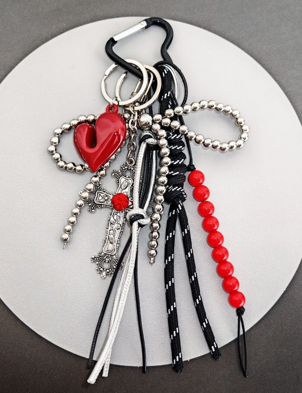Bow Love Cross Keychain Bag Charms