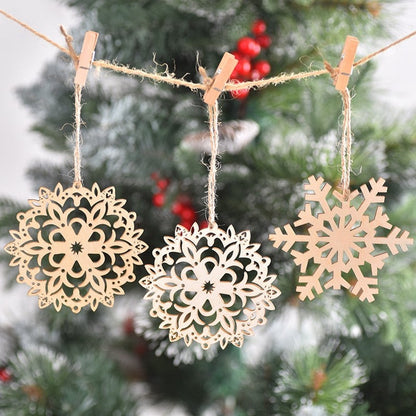 Christmas Wooden Candle Decorations