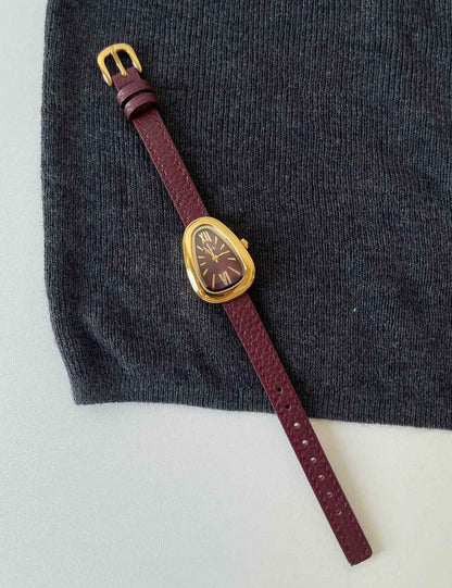 Vintage Premium Leather Band Watch