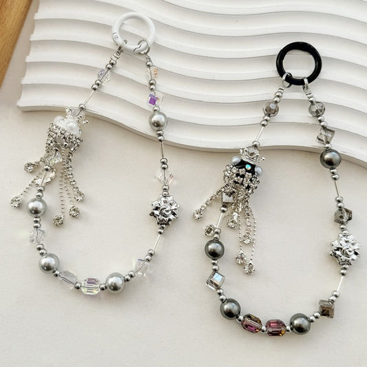 Minimalist Crystal Tassel Keychain Bag Charm