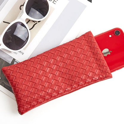 Solid Color Squeeze Top Eyeglass Pouch