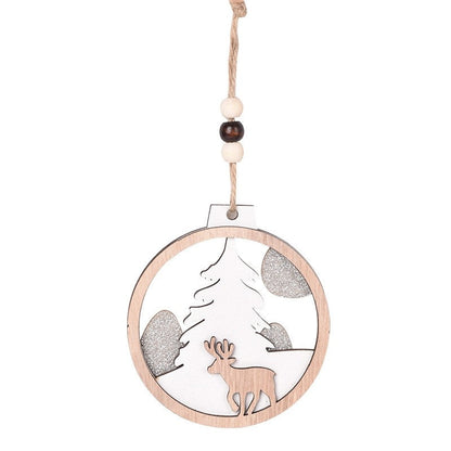 Christmas Wooden Candle Decorations