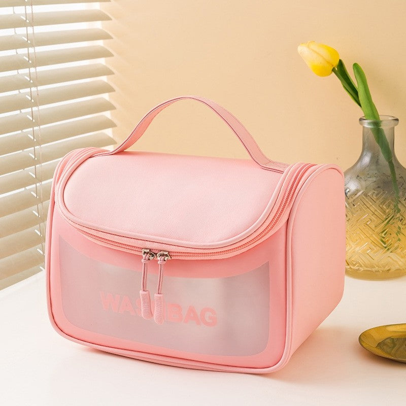 Fashion Square Waterproof Large Capacity Cosmetic Bag