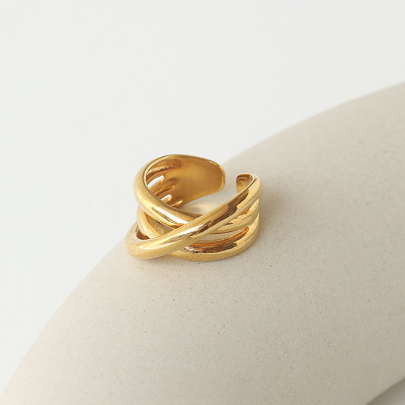 Cross Simple Metal Cool Rings