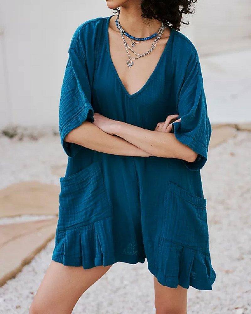 V-Neck Short Sleeves Jomper