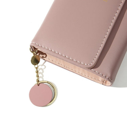 Solid Color Simple Foldable Wallet Clutch Bag