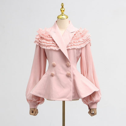 Fashion Luxury Two Piece Dress Floral Mesh