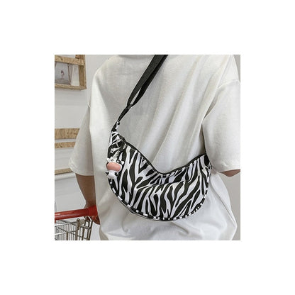 Cow Printed Crossbdody Dumpling Bag