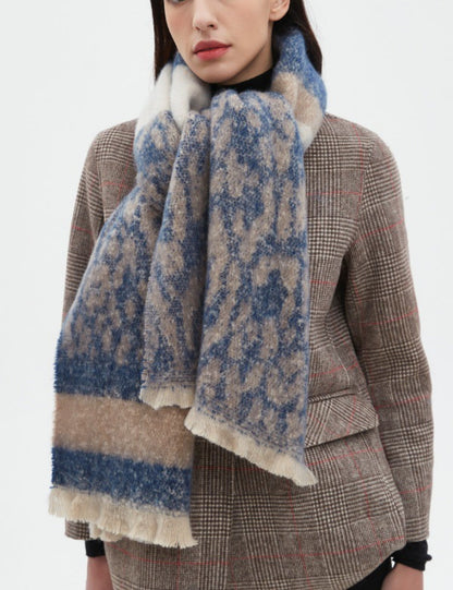 Vintage Leopard Print Scarves