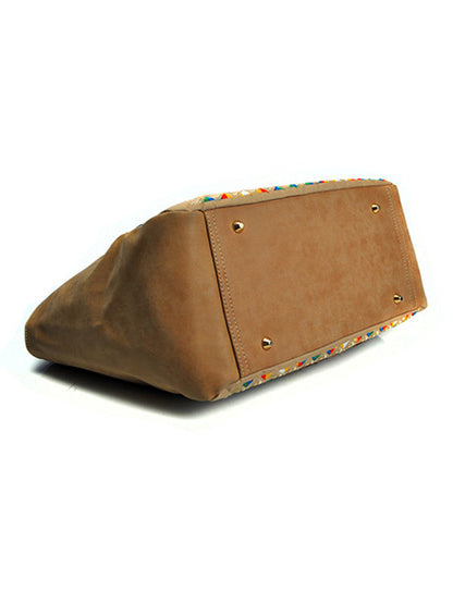 Retro Emboridered Tote Bag