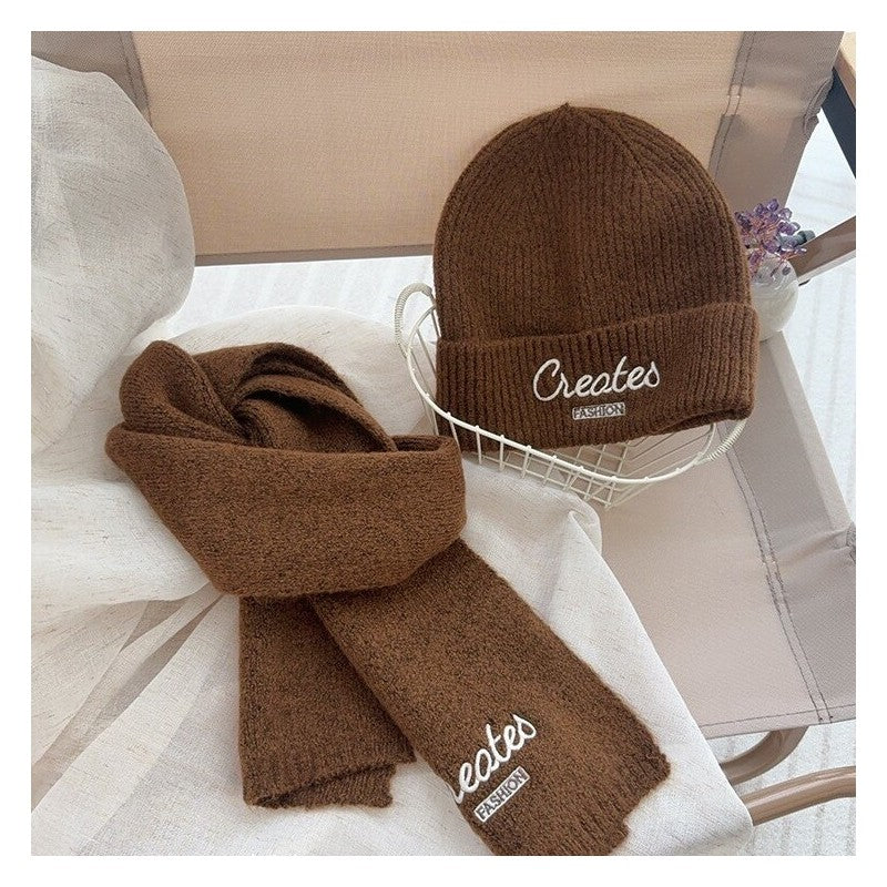 Kids Knit Hat Scarf Set