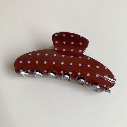 Minimalist Polka Dots Acrylic Hair Claw