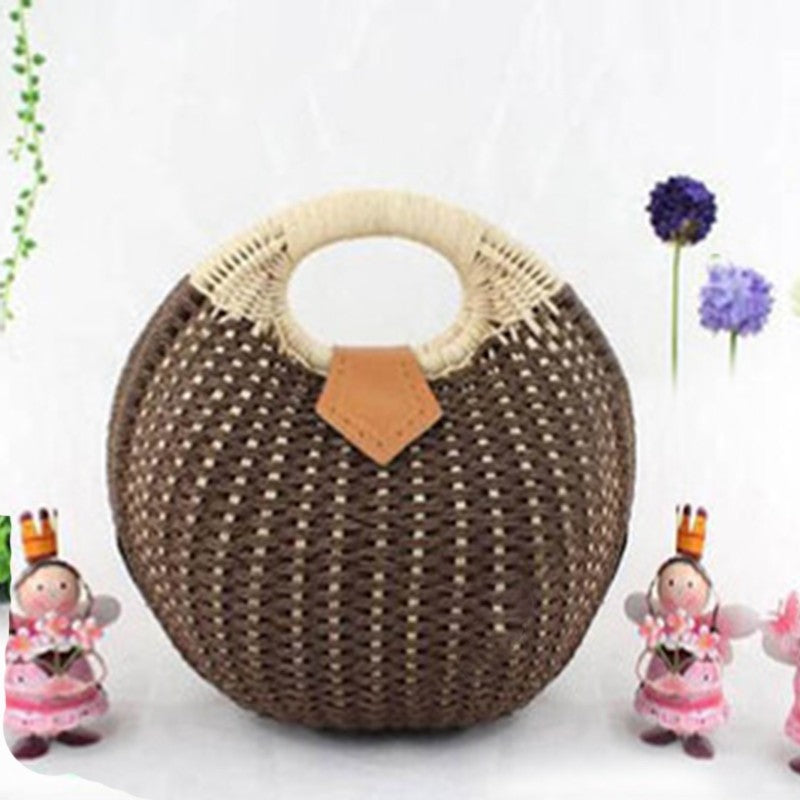 Fashion Rattan Weaving Hand Bag