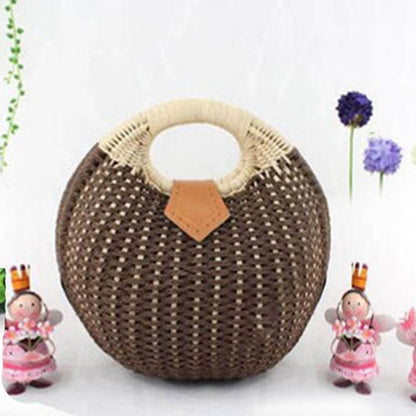 Fashion Rattan Weaving Hand Bag