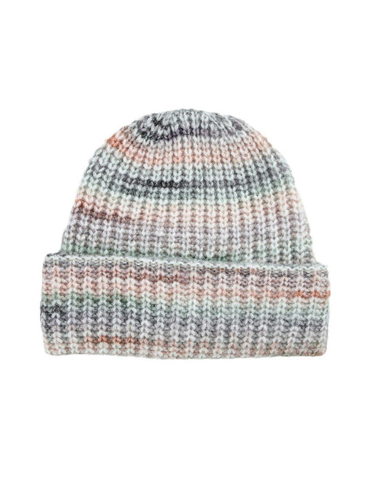 Striped Color Block Simple Warm Cuffed Beanie