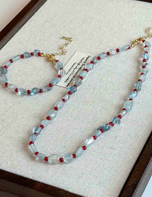 Aquamarine Handcrafted Beaded Jewelry
