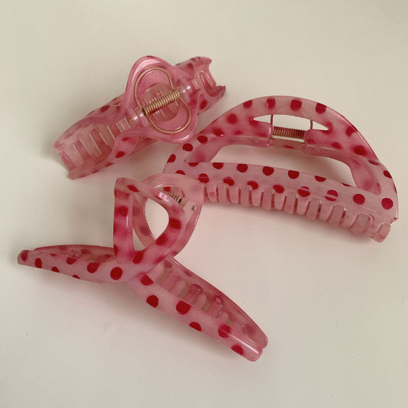 Cute Polka Dots Geometric Hair Claw