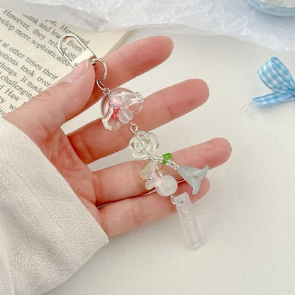 Handmade Minimalist Wind Chime Keychain Bag Charm