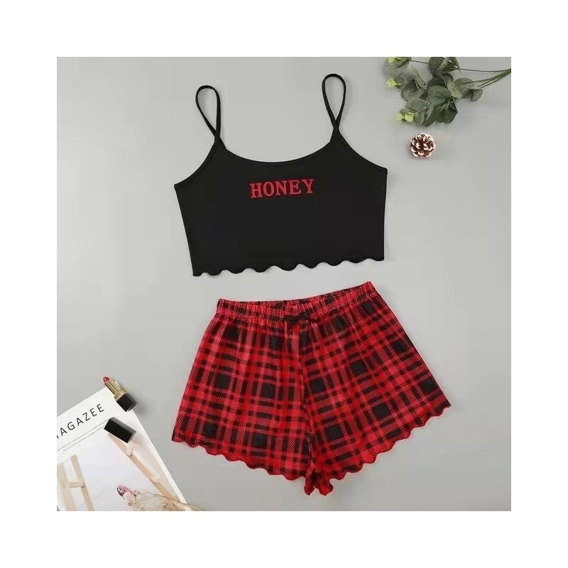 Floral Cami Shorts Set - Home Loungewear