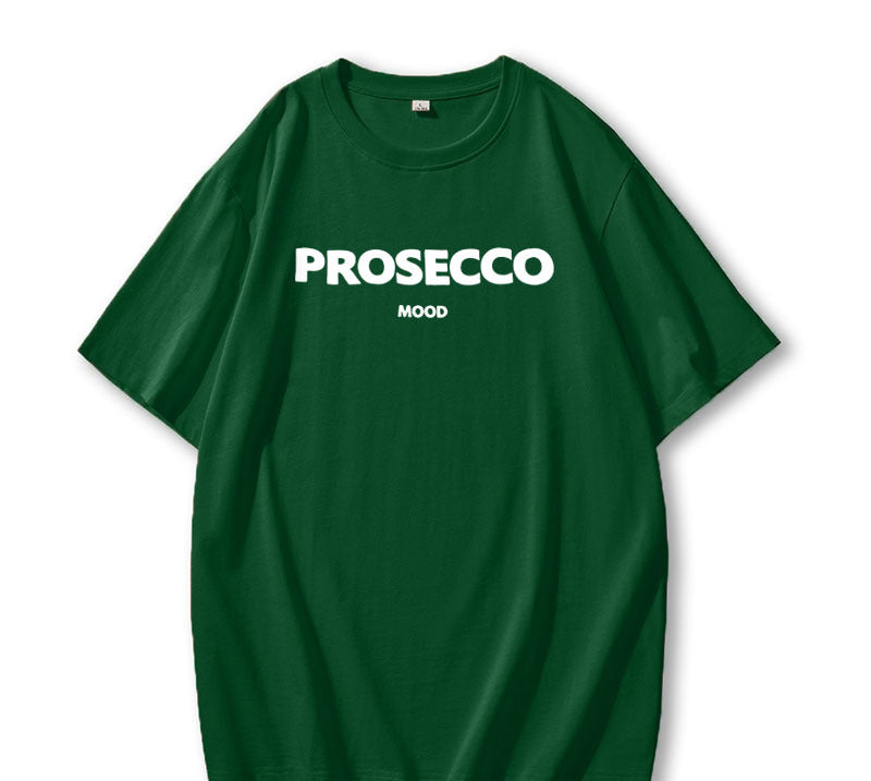 Letter Print Loose Short Sleeves Top