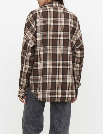 Casual Lapel Collar Long Sleeve Shirt