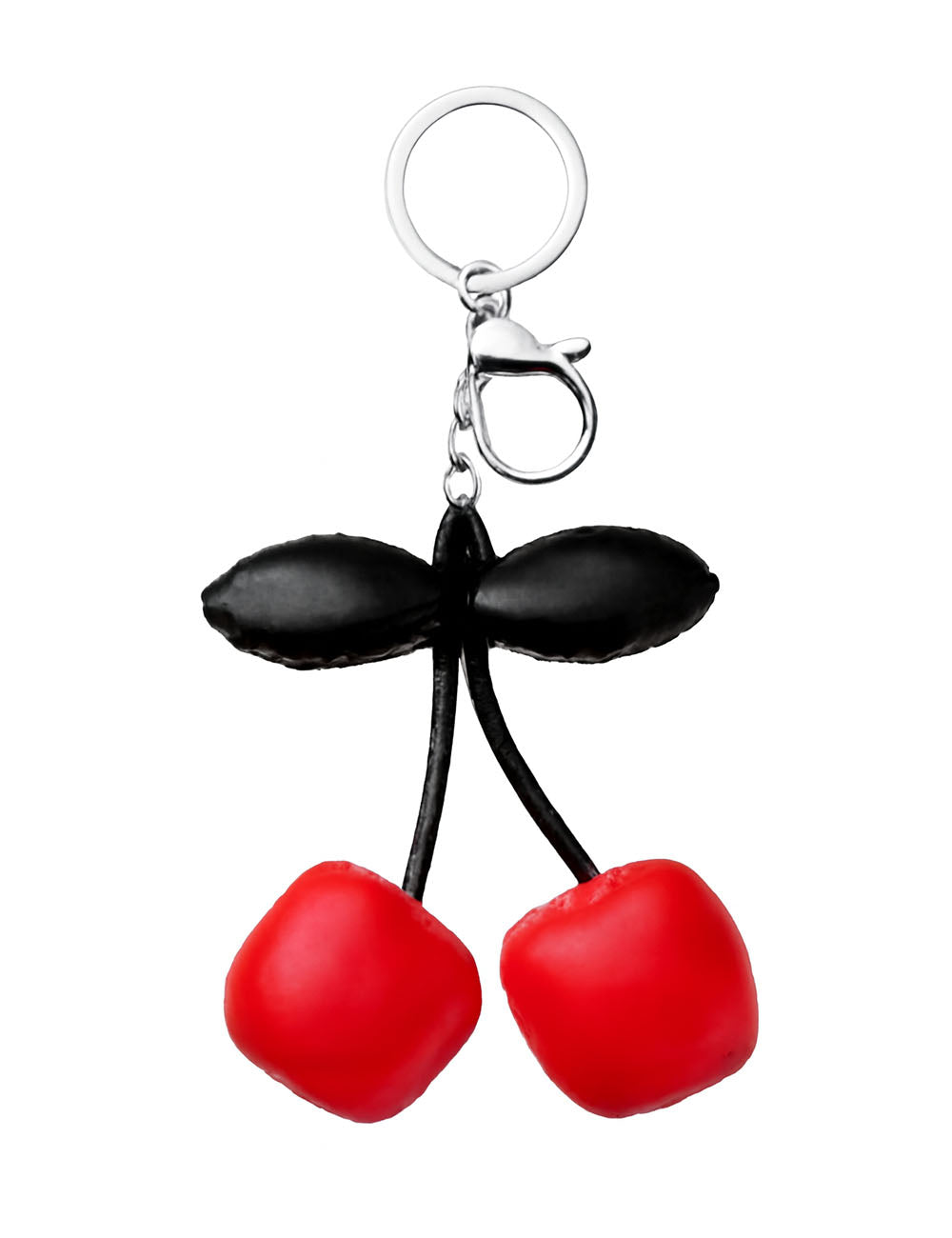 Cute Color Block Cherry Keychain Bag Charm