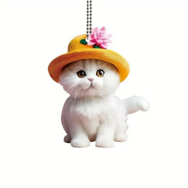 Creative Acrylic Cat Pendant