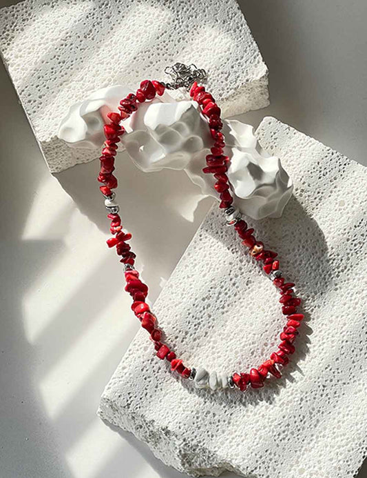 Irregular Natural Stone Handmade Choker Necklace