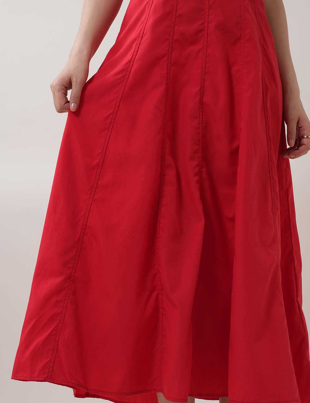 Slim Solid Color Spaghetti Midi Dresses
