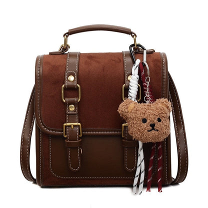 Retro Handbag With Pendant