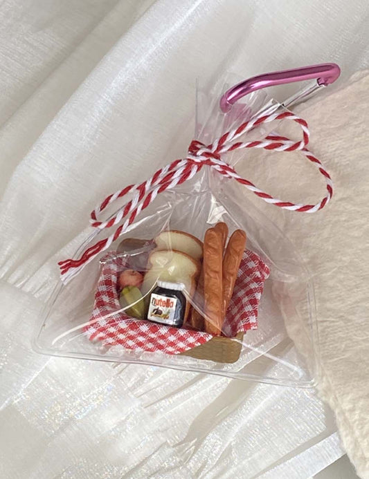 Cute Creative Bread Toast Cartoon Bag Charm