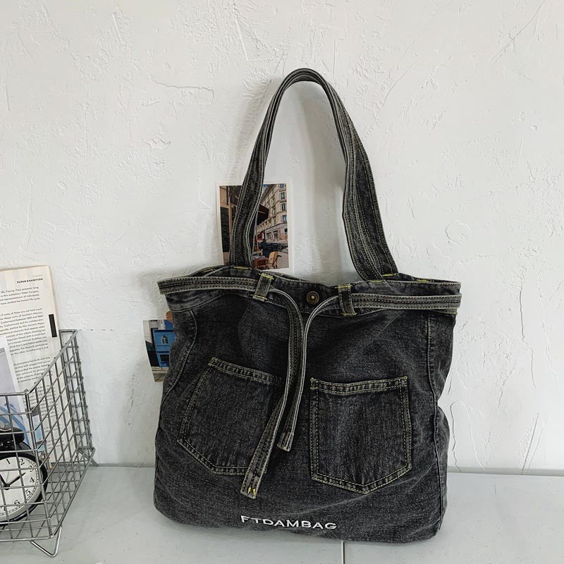 Vintage Washed large Size Shoulder Bags