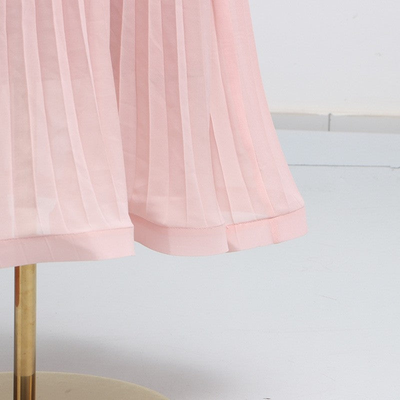 Fashion Luxury Two Piece Dress Floral Mesh