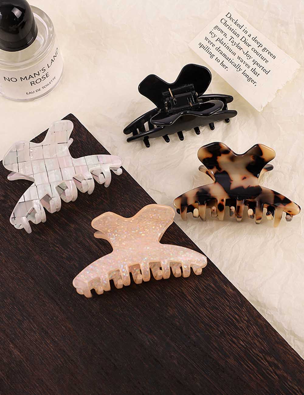 Elegant Iridescent Acetate Small Hair Claw