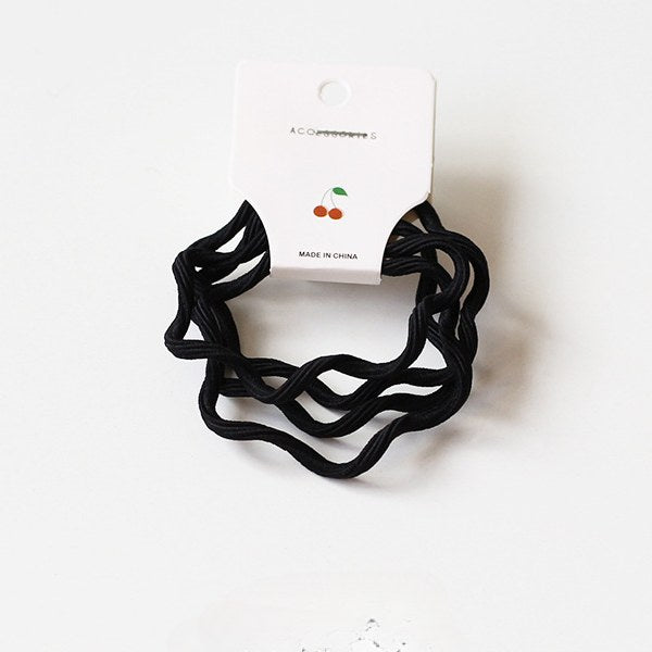 Candy Color Wave Simple Cute Hair Ties
