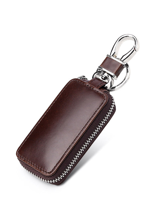 Solid Simple Durable  Car Key Bag Keychain Wallet