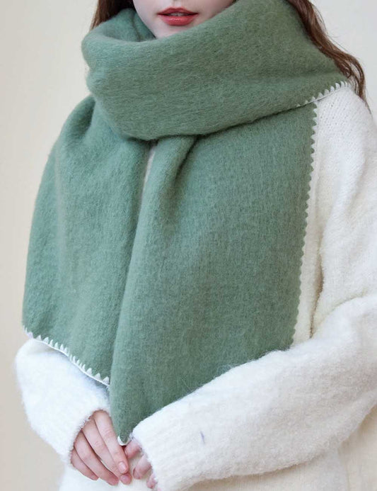 Soft Solid Color Thick Warm Scarf
