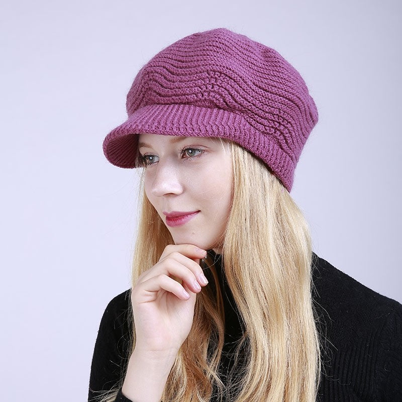 Knitted Thickened Duck Tongue Beret